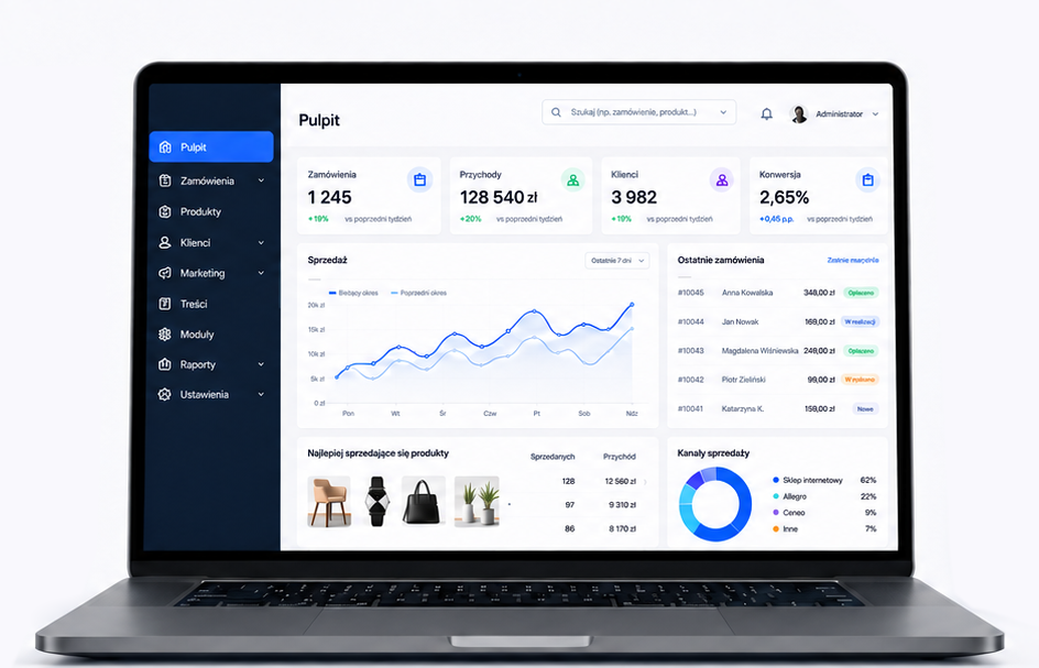 Usługi PrestaShop i WordPress oferowane przez RedaXStudio